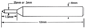 Electron Microscopy Sciences Diamond Scribing Tool Bent, 0.50 mm